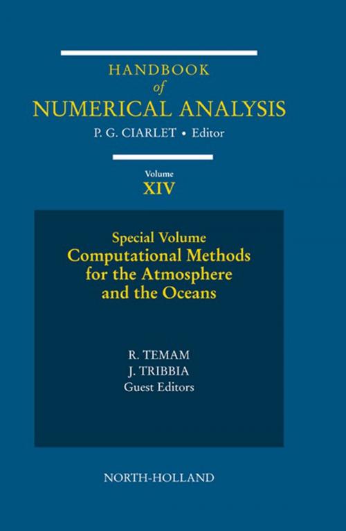 Cover of the book Computational Methods for the Atmosphere and the Oceans by Philippe G. Ciarlet, Roger Temam, Joe Tribbia, Elsevier Science