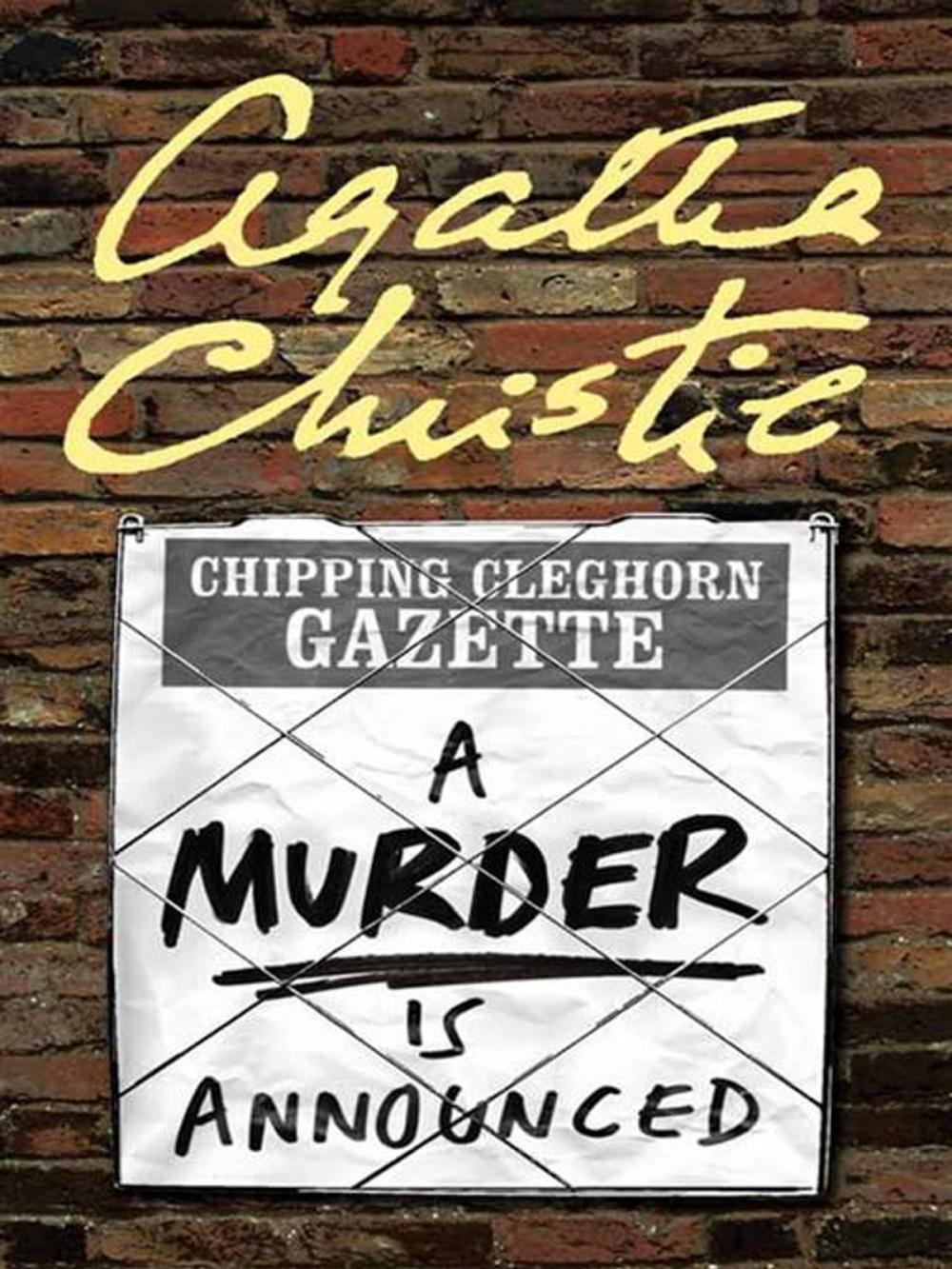 Big bigCover of A Murder Is Announced