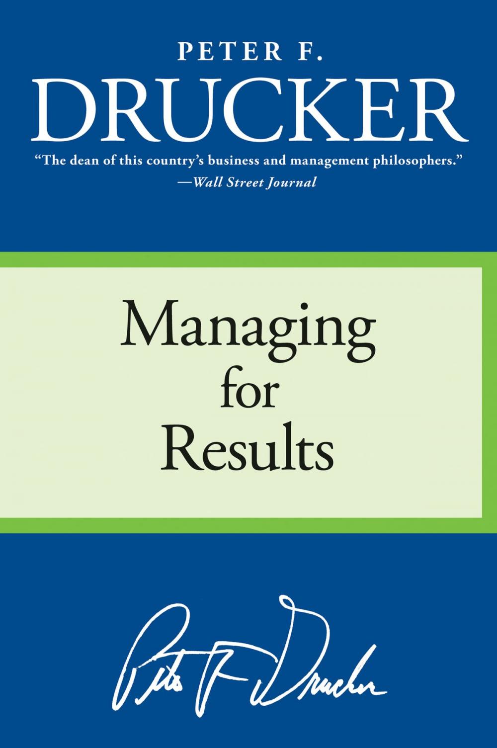 Big bigCover of Managing for Results