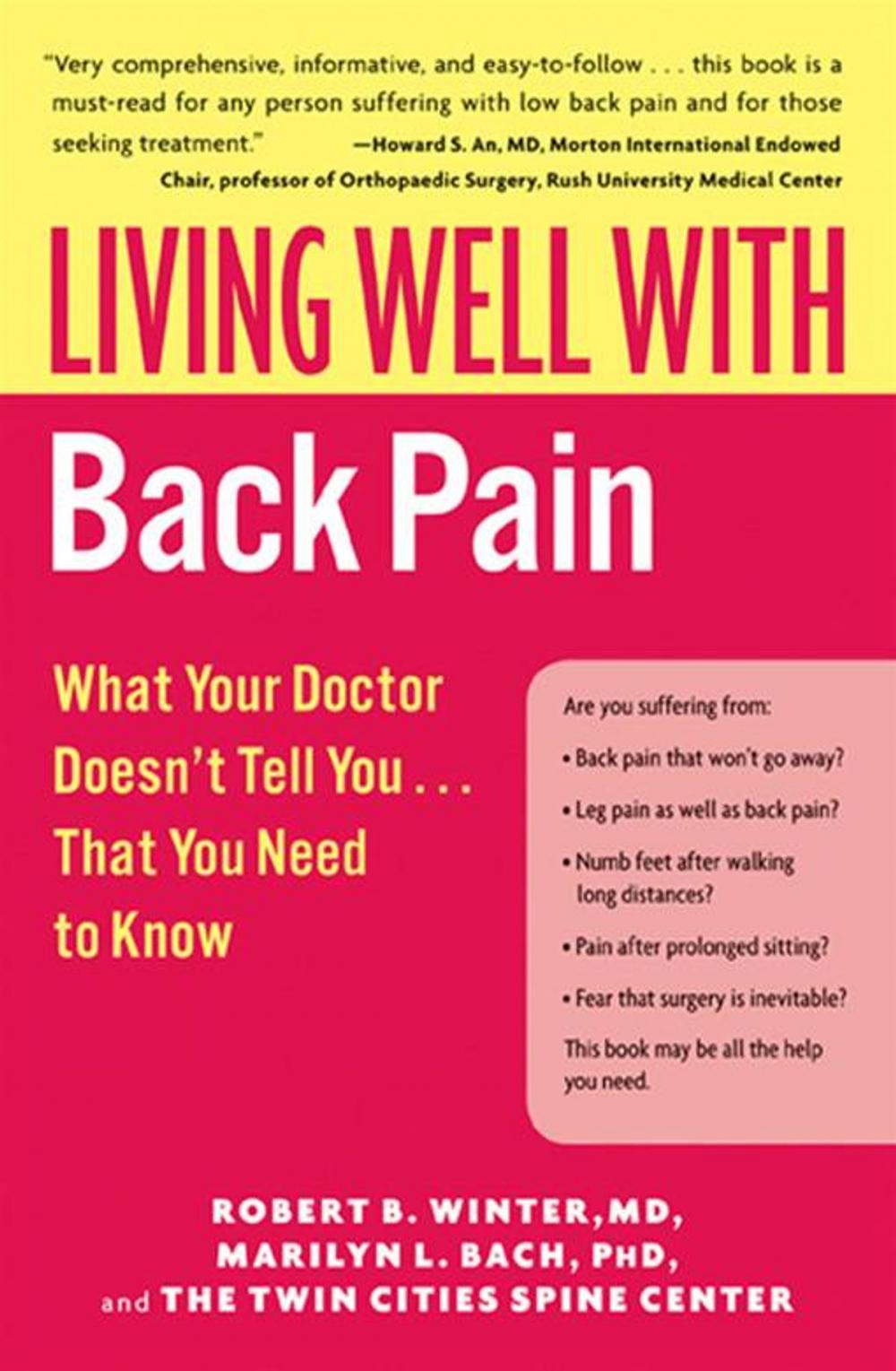 Big bigCover of Living Well with Back Pain