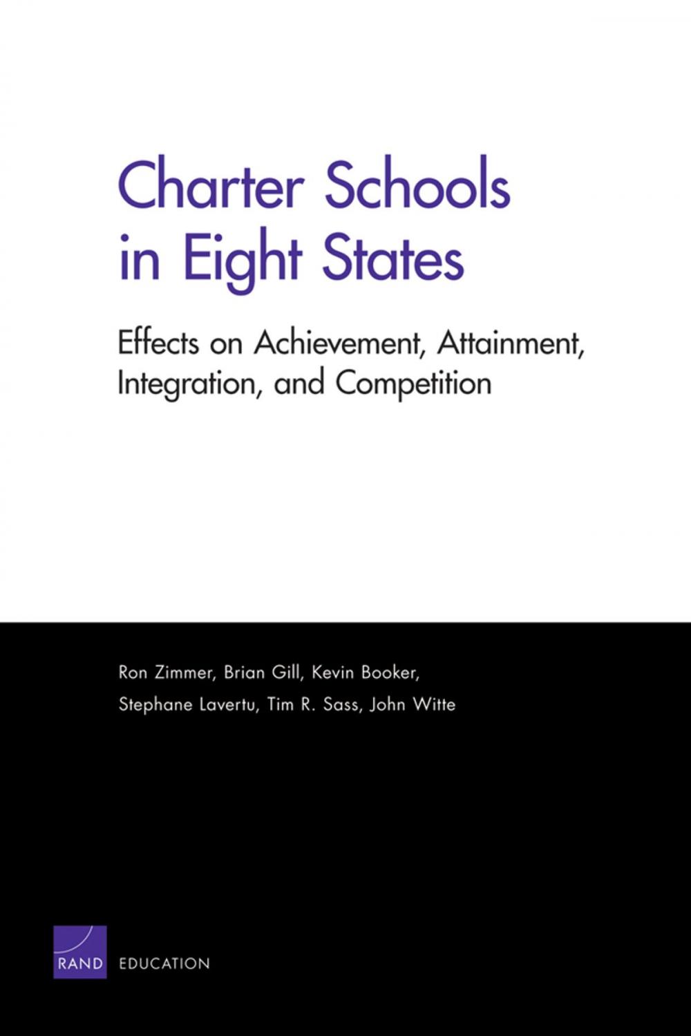 Big bigCover of Charter Schools in Eight States