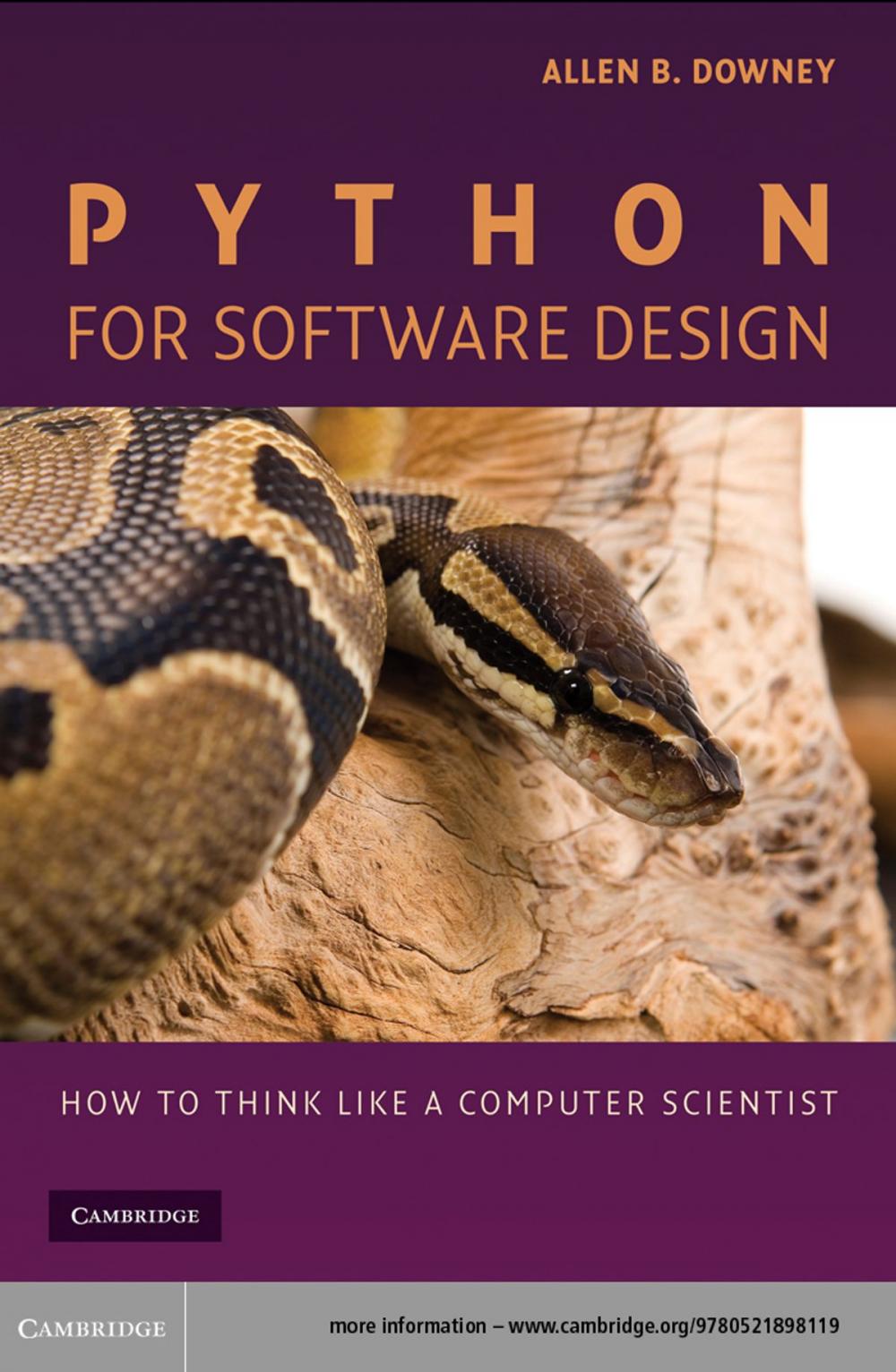 Big bigCover of Python for Software Design