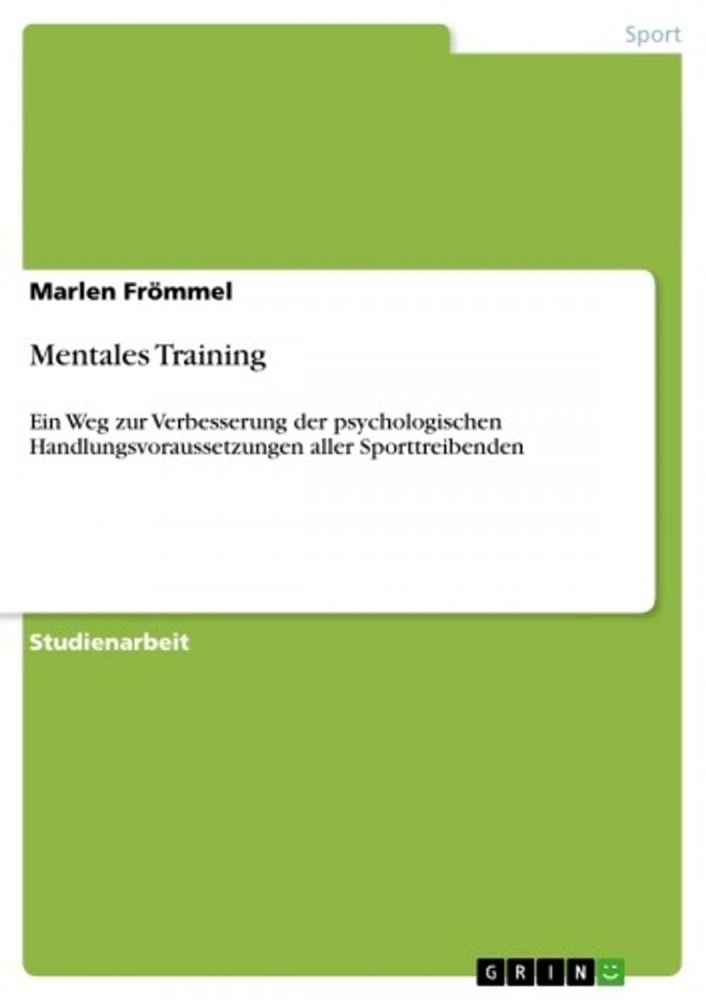 Big bigCover of Mentales Training