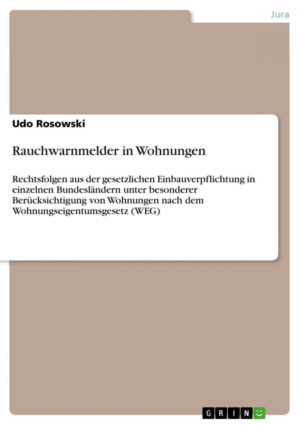 Big bigCover of Rauchwarnmelder in Wohnungen