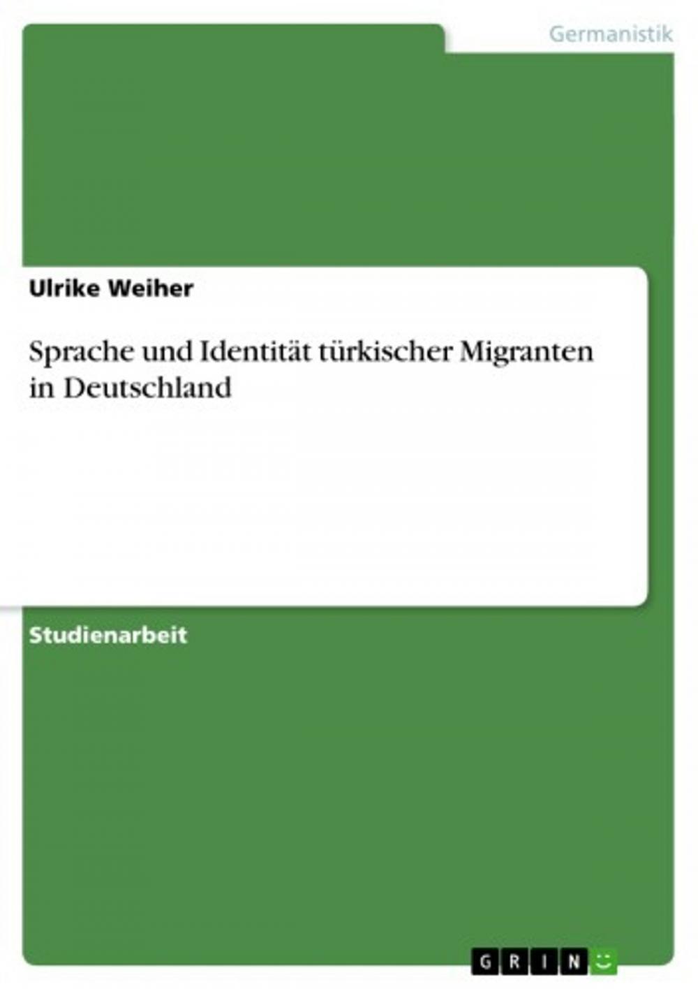 Big bigCover of Sprache und Identität türkischer Migranten in Deutschland