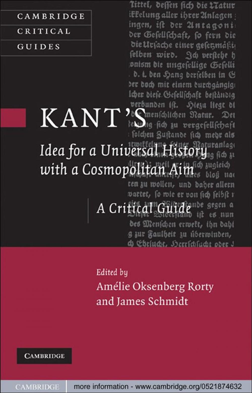 Big bigCover of Kant's Idea for a Universal History with a Cosmopolitan Aim