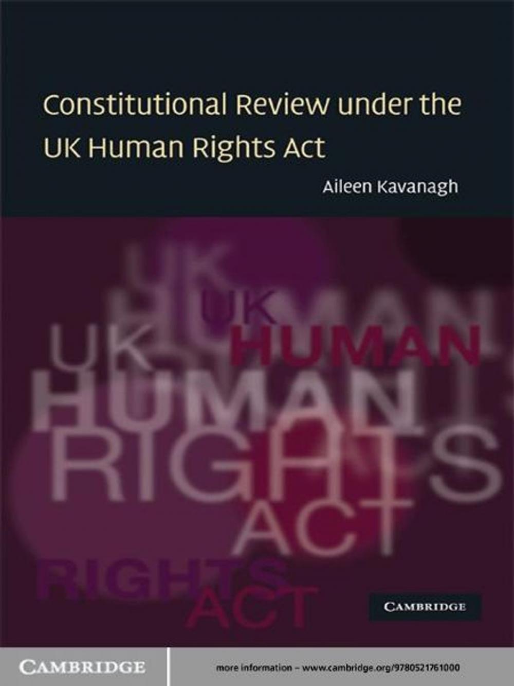 Big bigCover of Constitutional Review under the UK Human Rights Act