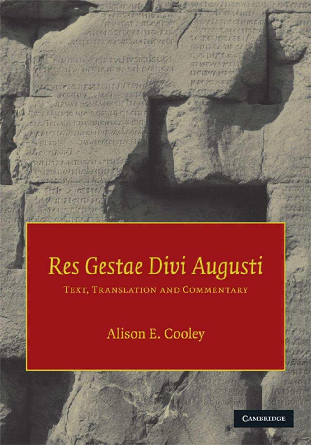 Big bigCover of Res Gestae Divi Augusti