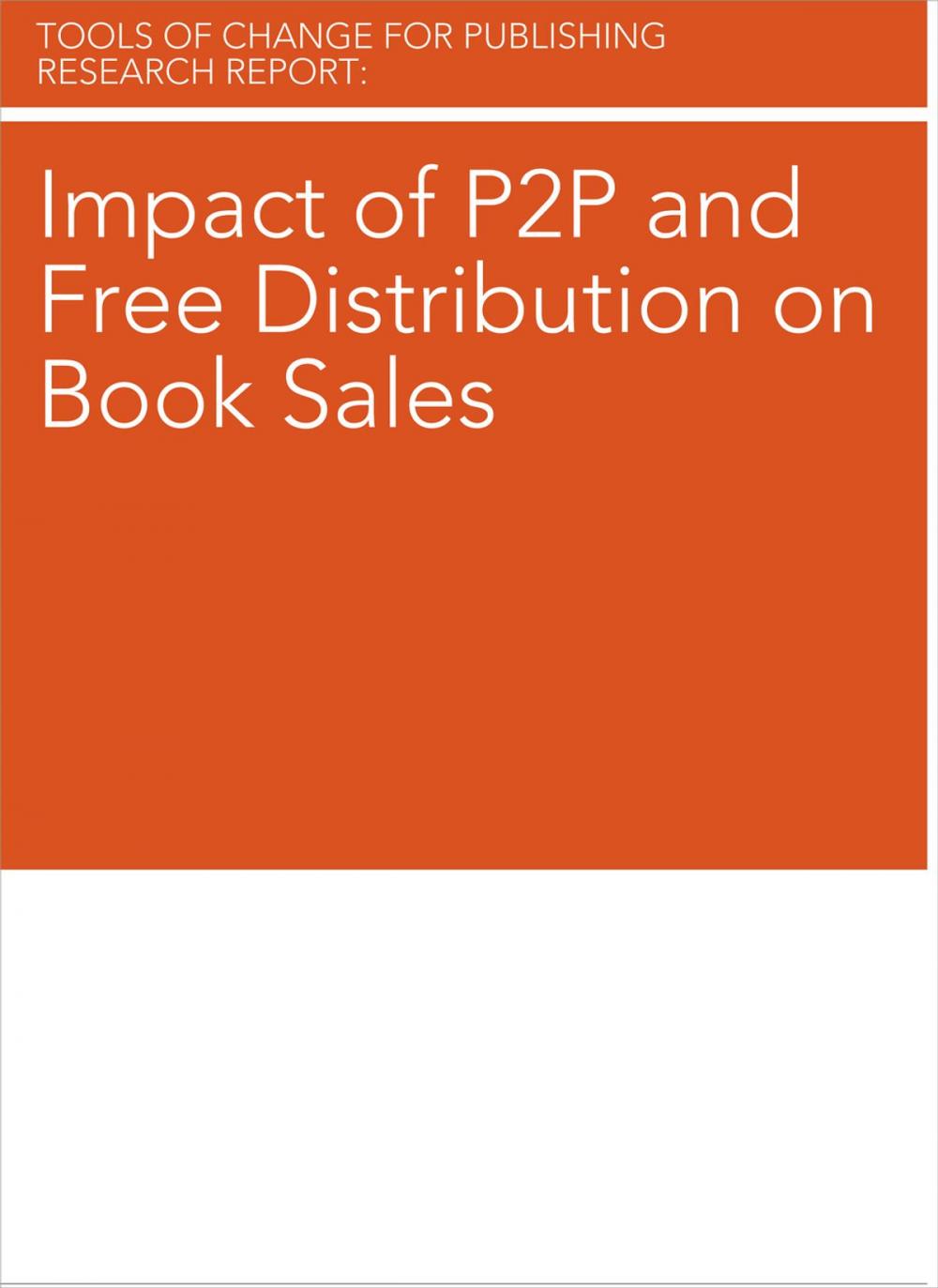 Big bigCover of Impact of P2P and Free Distribution on Book Sales