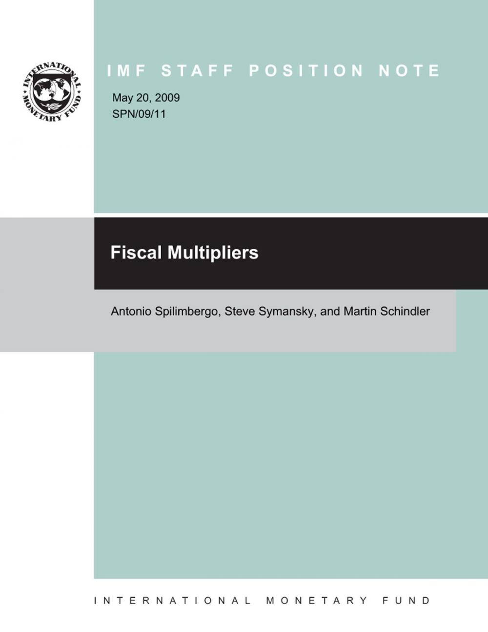 Big bigCover of Fiscal Multipliers