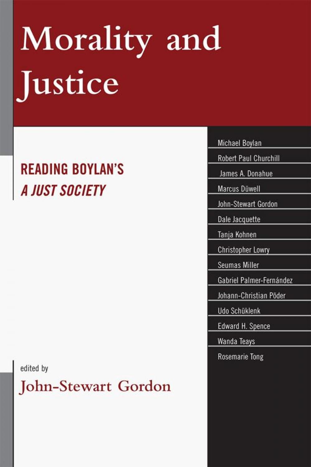 Big bigCover of Morality and Justice