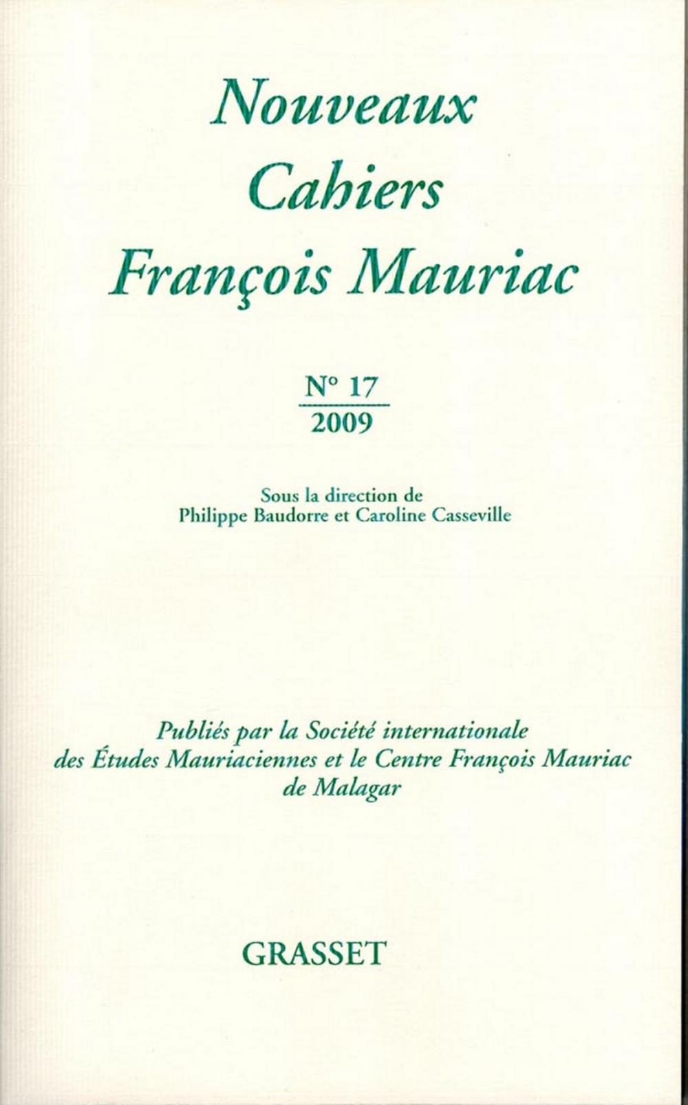 Big bigCover of Nouveaux cahiers François Mauriac N°17