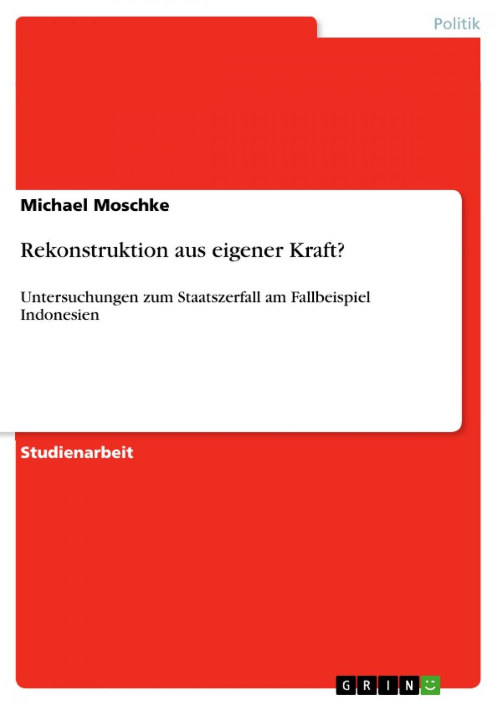 Big bigCover of Rekonstruktion aus eigener Kraft?