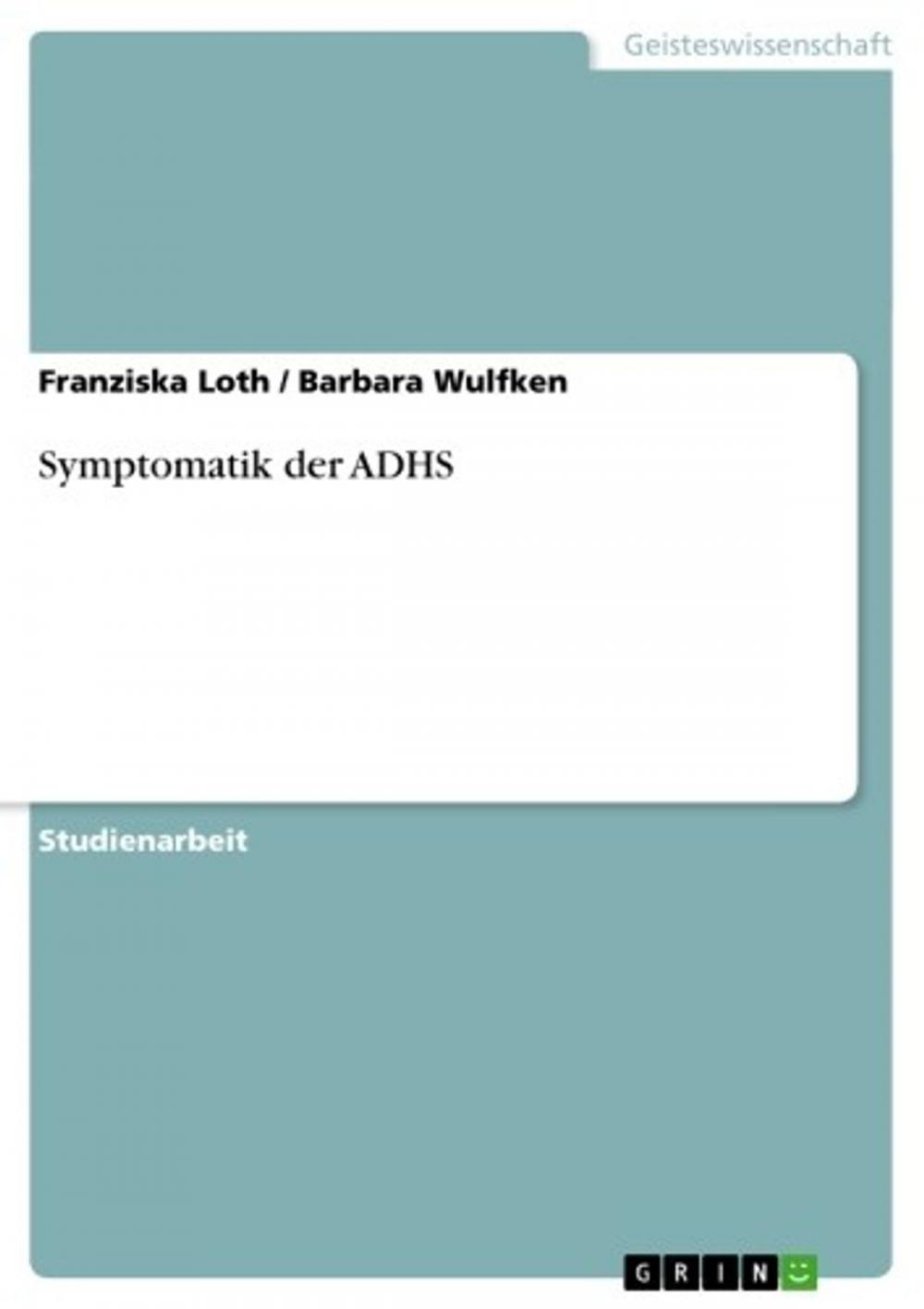 Big bigCover of Symptomatik der ADHS