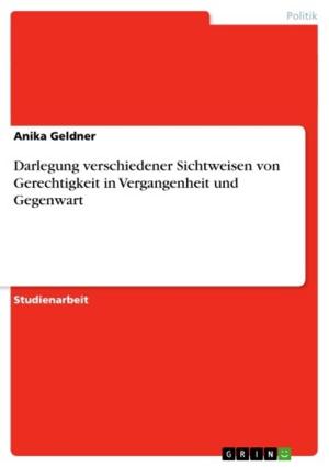 Cover of the book Darlegung verschiedener Sichtweisen von Gerechtigkeit in Vergangenheit und Gegenwart by Sylwia Mazur