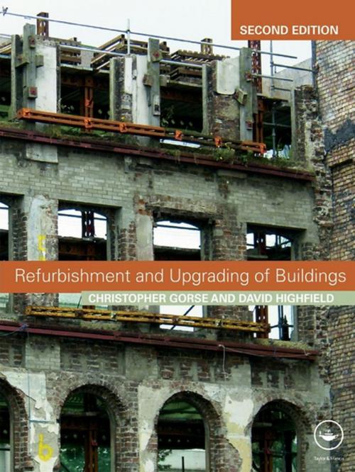 Cover of the book Refurbishment and Upgrading of Buildings by David Highfield, Christopher Gorse, CRC Press