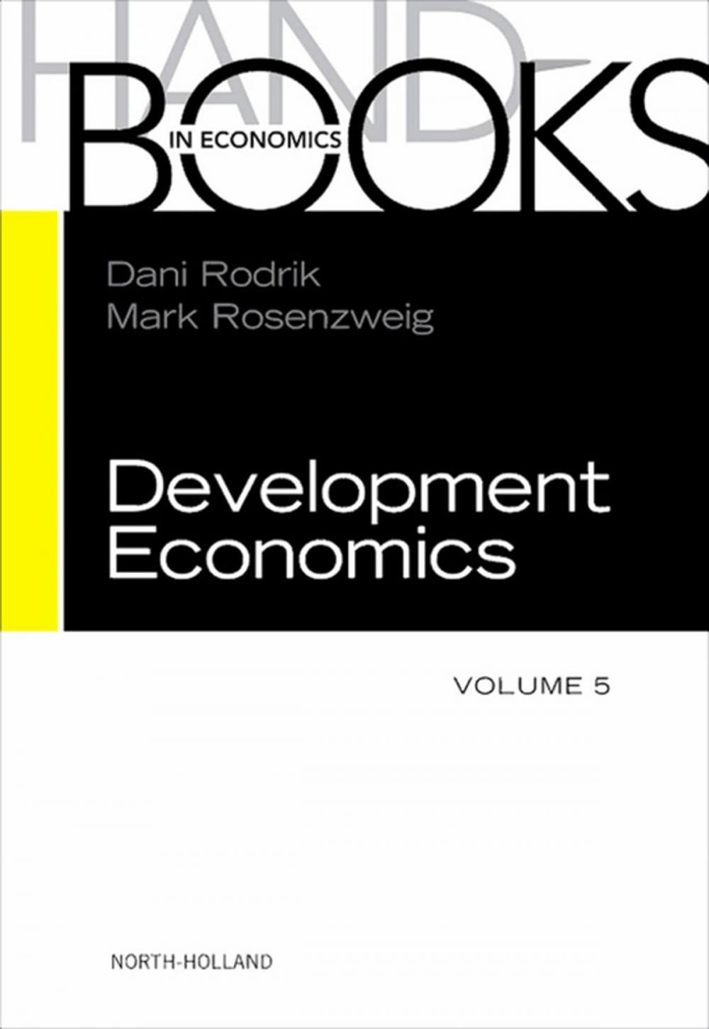 Big bigCover of Handbook of Development Economics