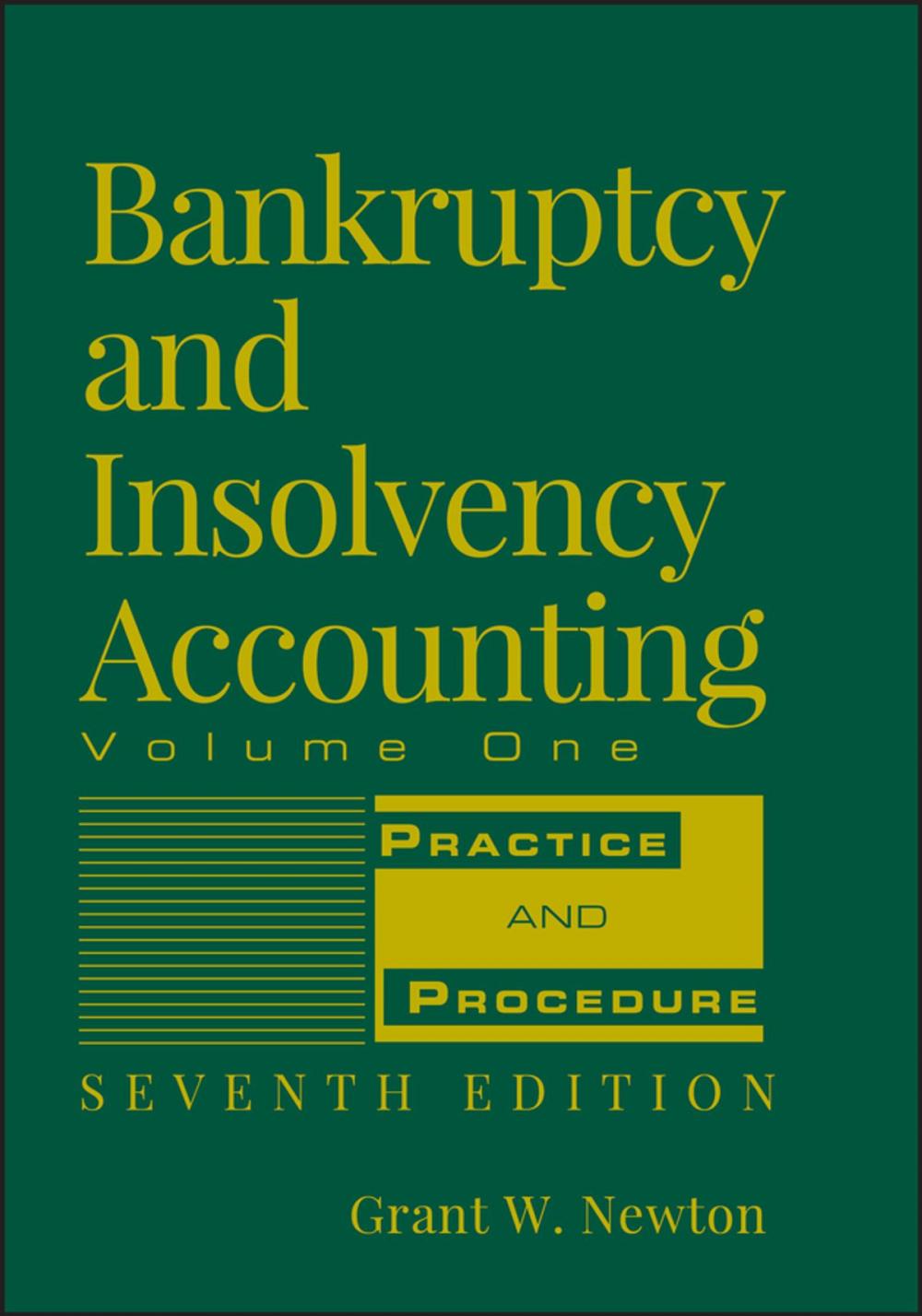 Big bigCover of Bankruptcy and Insolvency Accounting, Volume 1