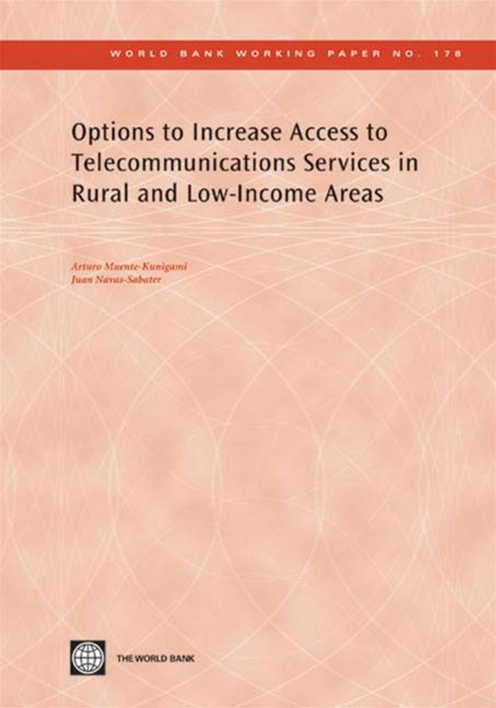 Big bigCover of Options To Increase Access To Telecommunications Services In Rural And Low-Income Areas