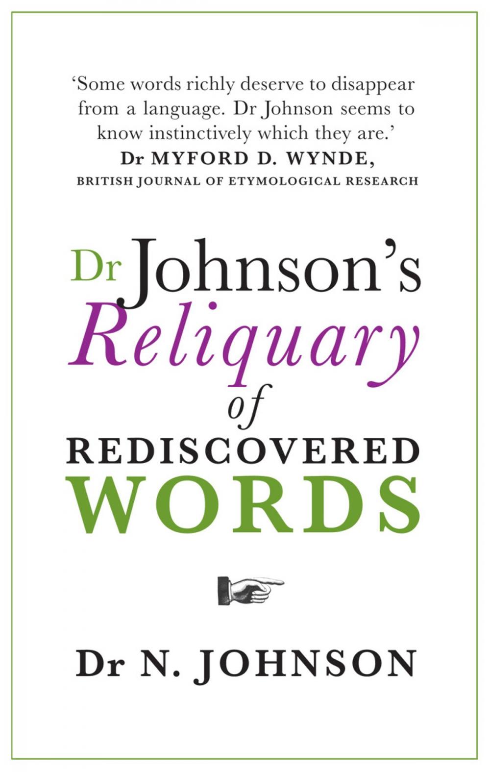 Big bigCover of Dr Johnson's Reliquary of Rediscovered Words