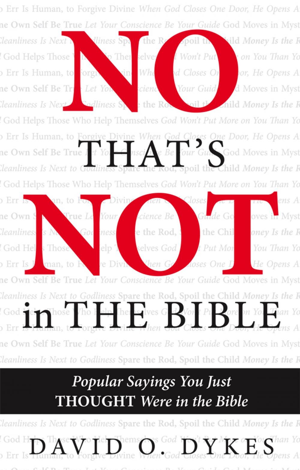 Big bigCover of No, That's Not in the Bible