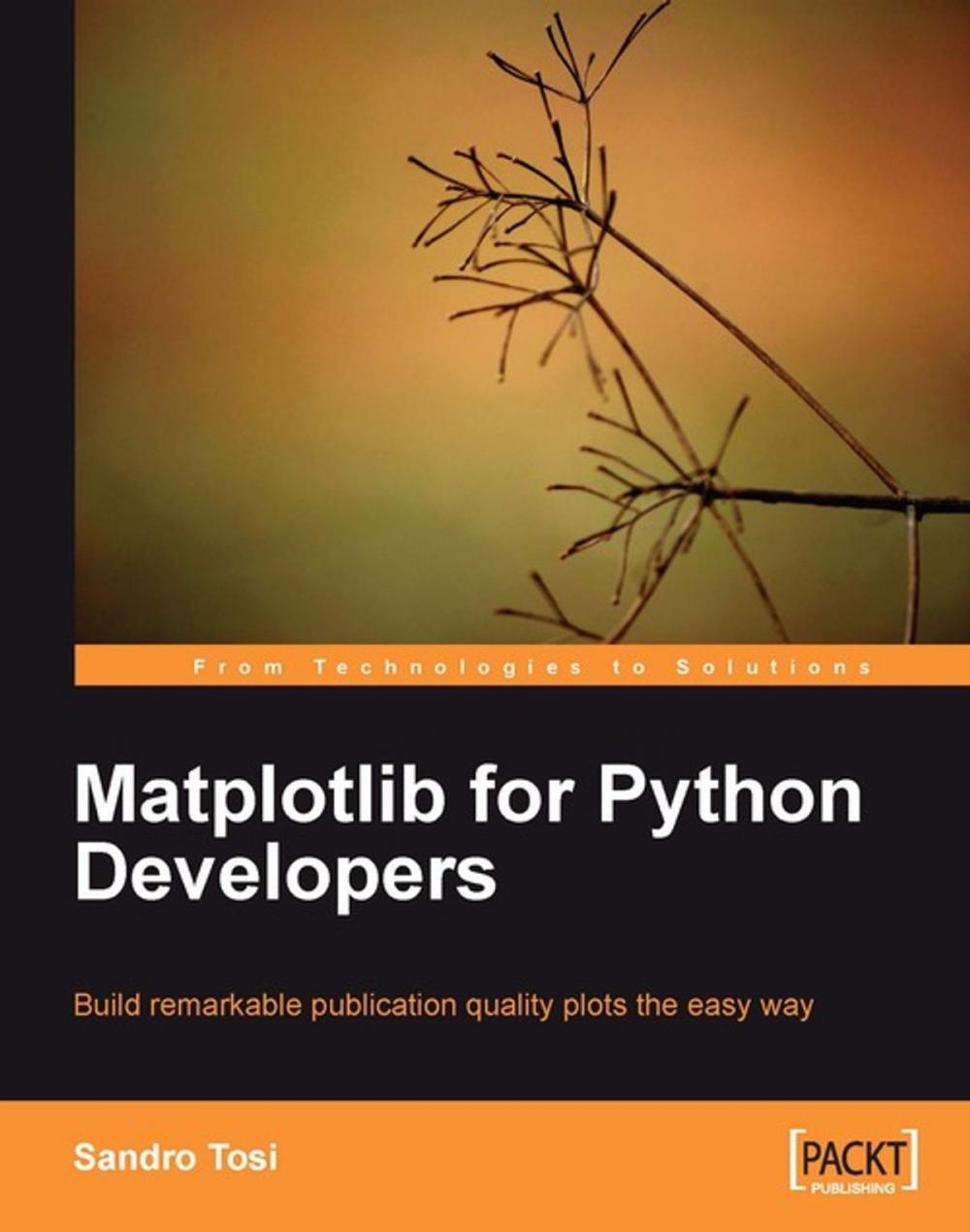 Big bigCover of Matplotlib for Python Developers