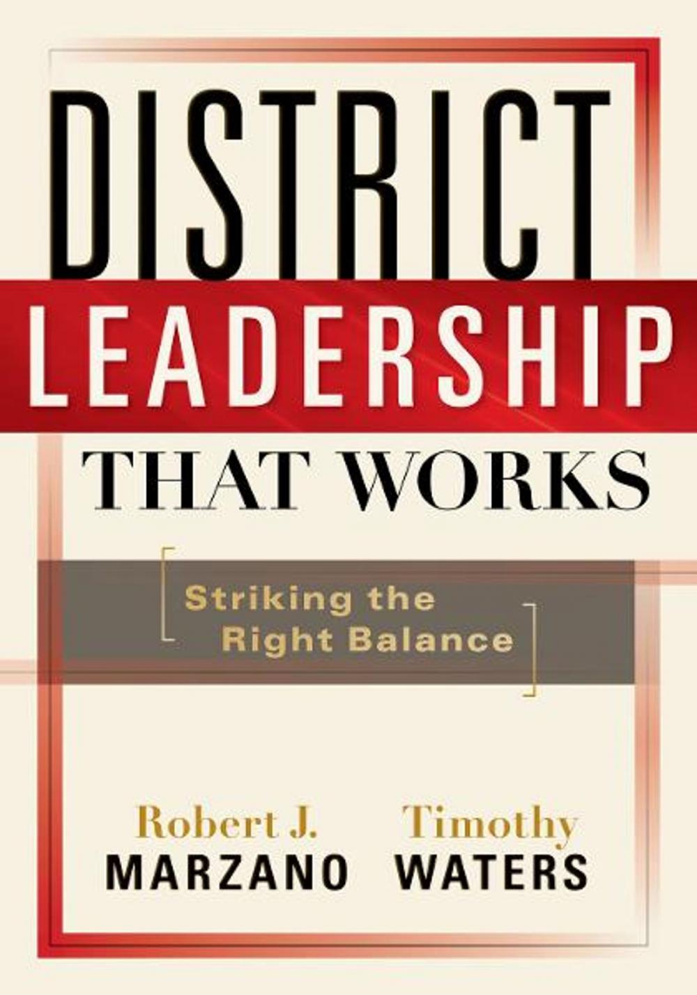 Big bigCover of District Leadership That Works