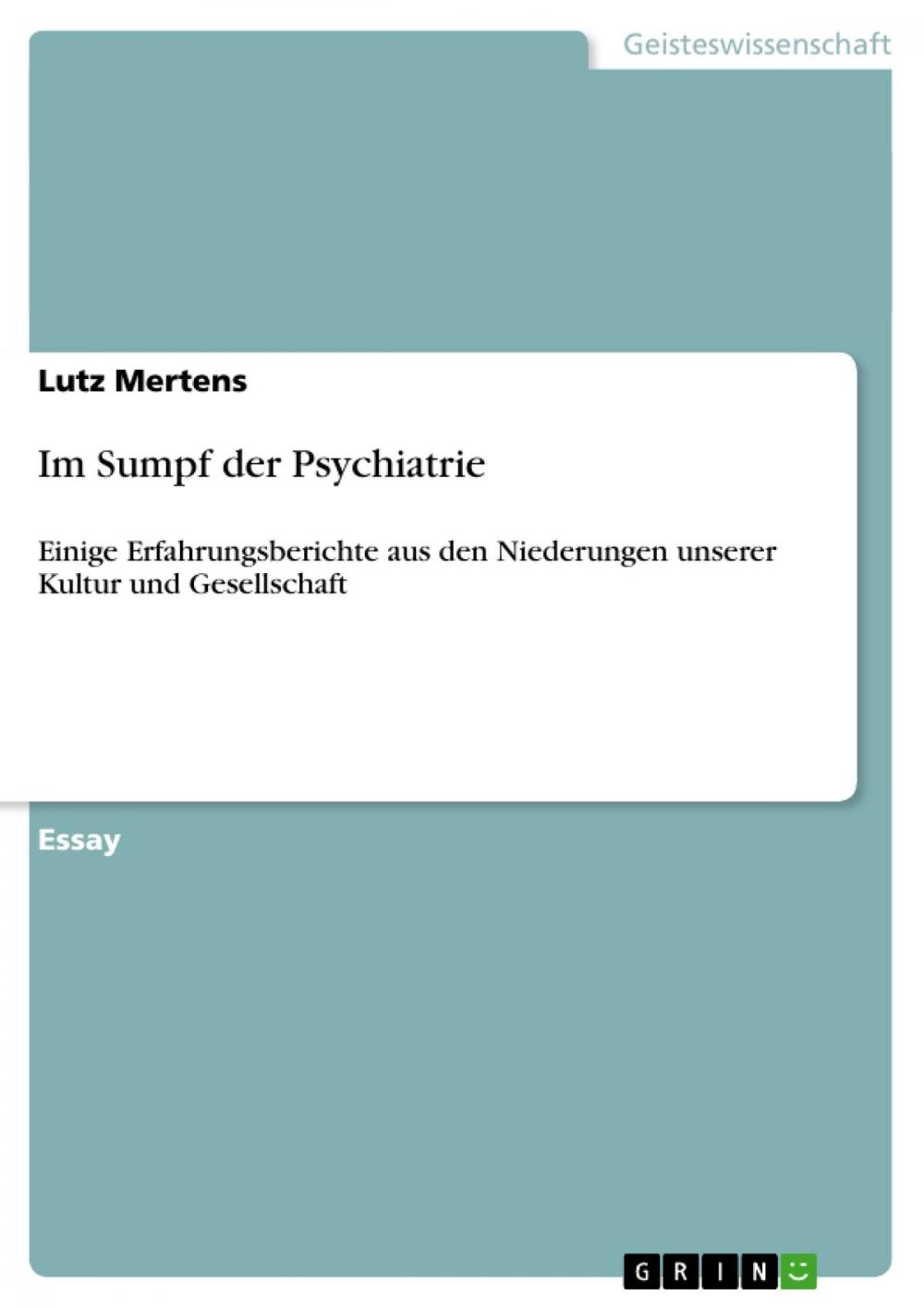 Big bigCover of Im Sumpf der Psychiatrie