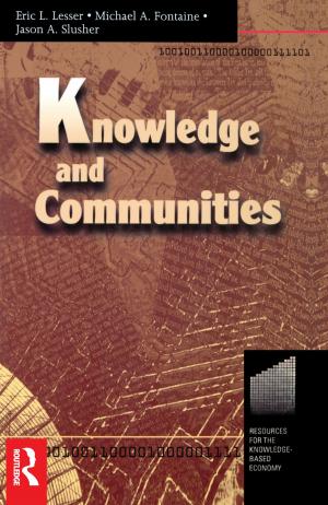 Cover of the book Knowledge and Communities by Mohsen M Milani