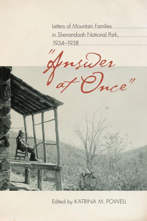 Cover of the book "Answer at Once" by , University of Virginia Press