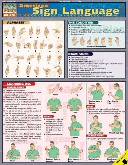 Cover of the book American Sign Language by BarCharts, Inc, BarCharts, Inc.