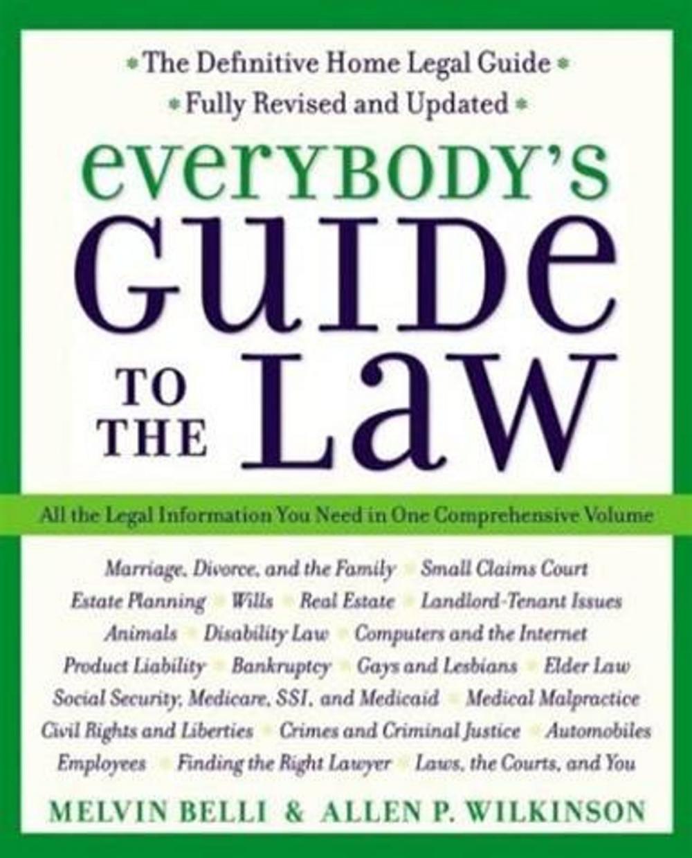 Big bigCover of Everybody's Guide to the Law- Fully Revised & Updated