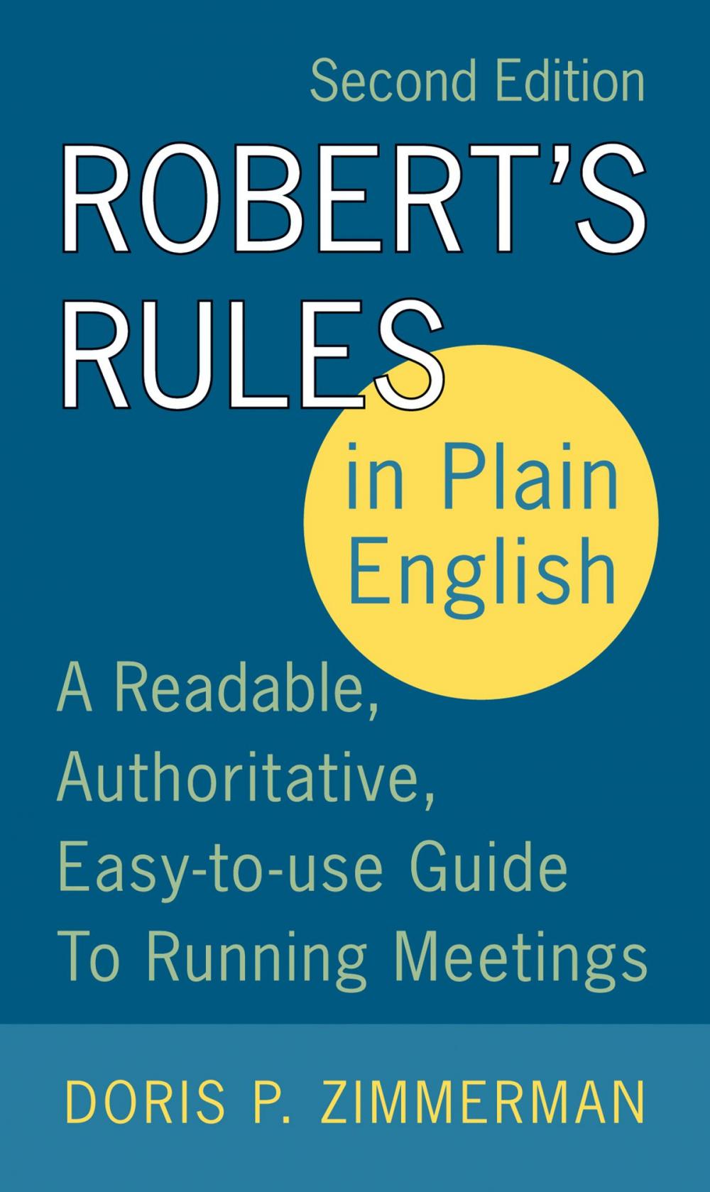 Big bigCover of Robert's Rules in Plain English 2e