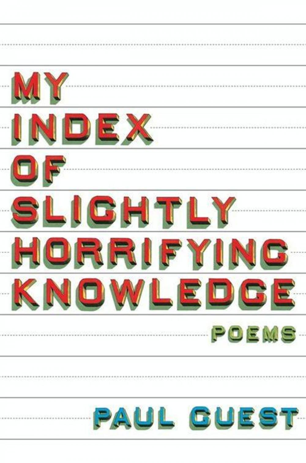 Big bigCover of My Index of Slightly Horrifying Knowledge