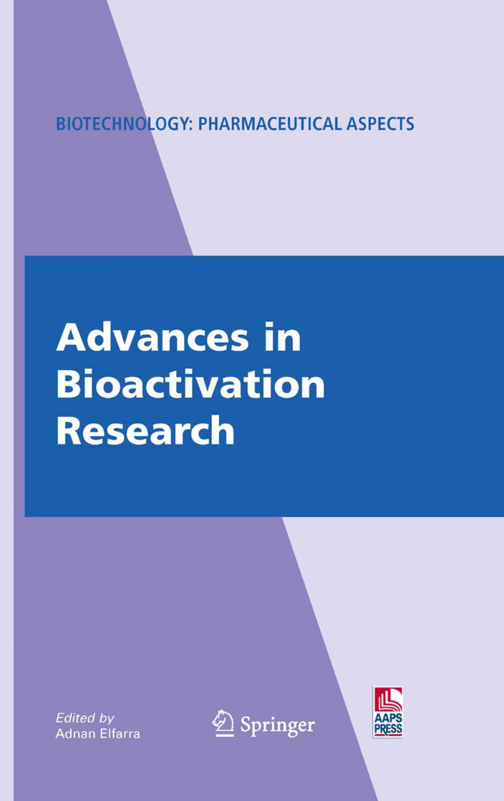 Big bigCover of Advances in Bioactivation Research