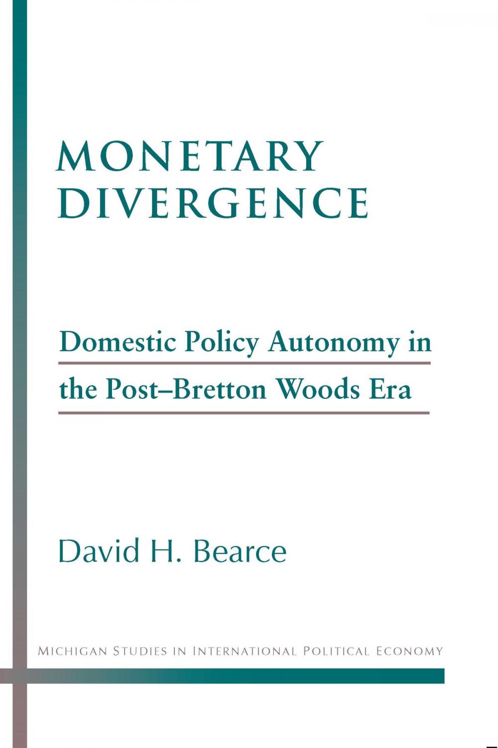 Big bigCover of Monetary Divergence