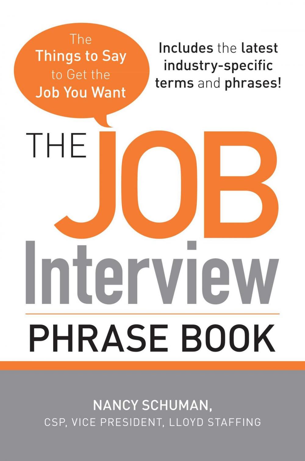 Big bigCover of The Job Interview Phrase Book