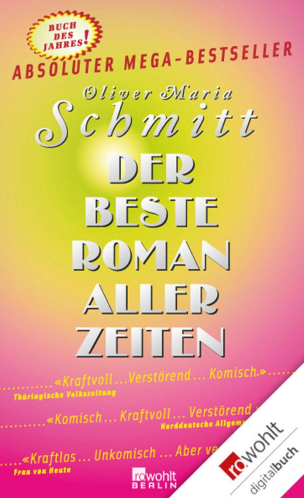 Big bigCover of Der beste Roman aller Zeiten