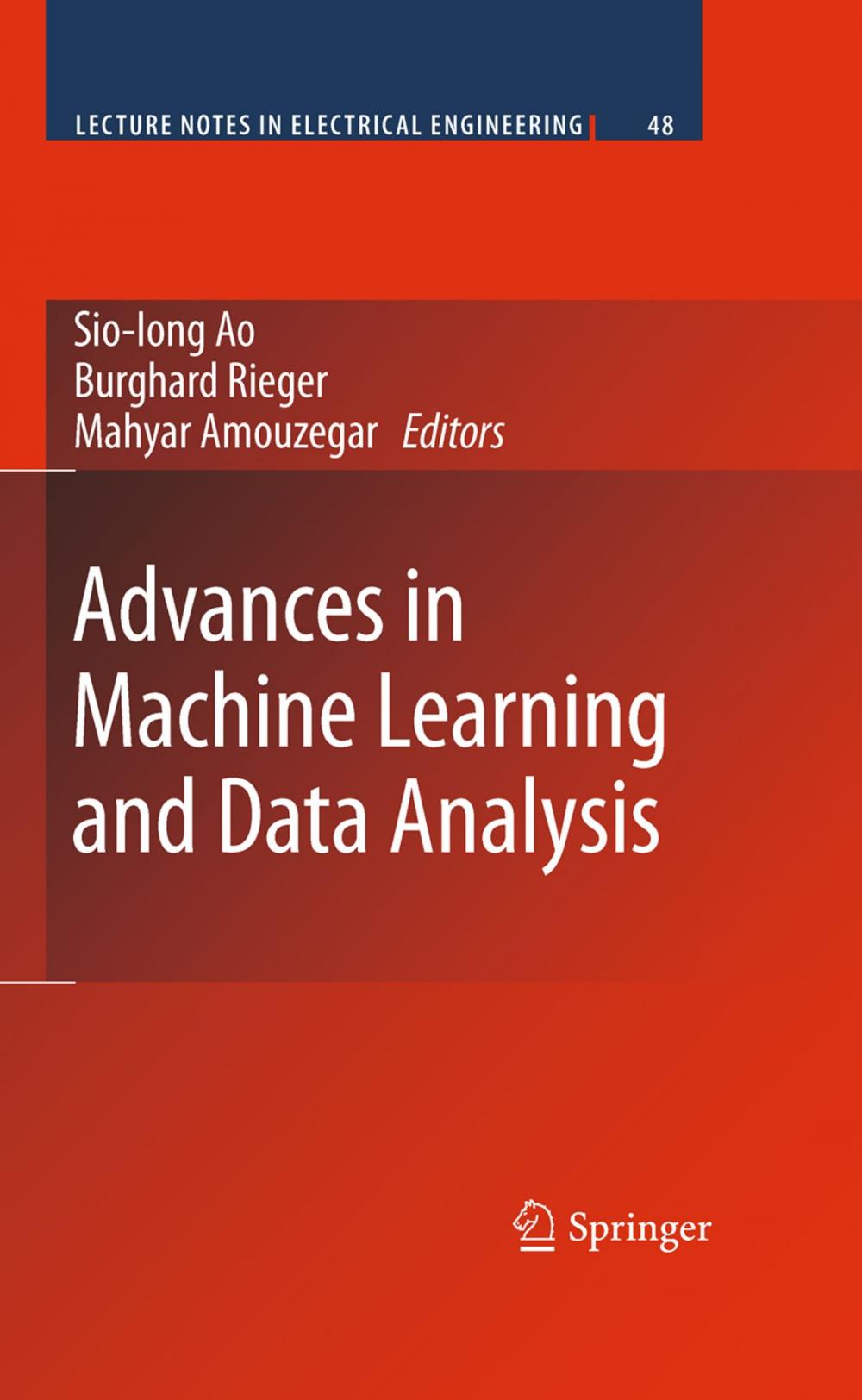 Big bigCover of Advances in Machine Learning and Data Analysis