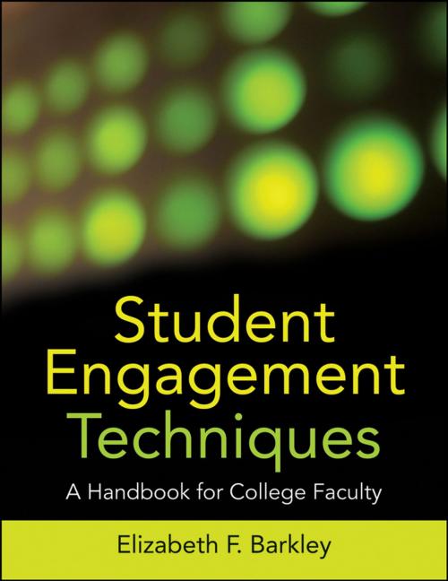 Cover of the book Student Engagement Techniques by Elizabeth F. Barkley, Wiley