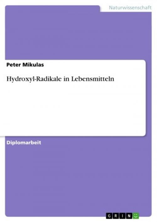 Cover of the book Hydroxyl-Radikale in Lebensmitteln by Peter Mikulas, GRIN Verlag