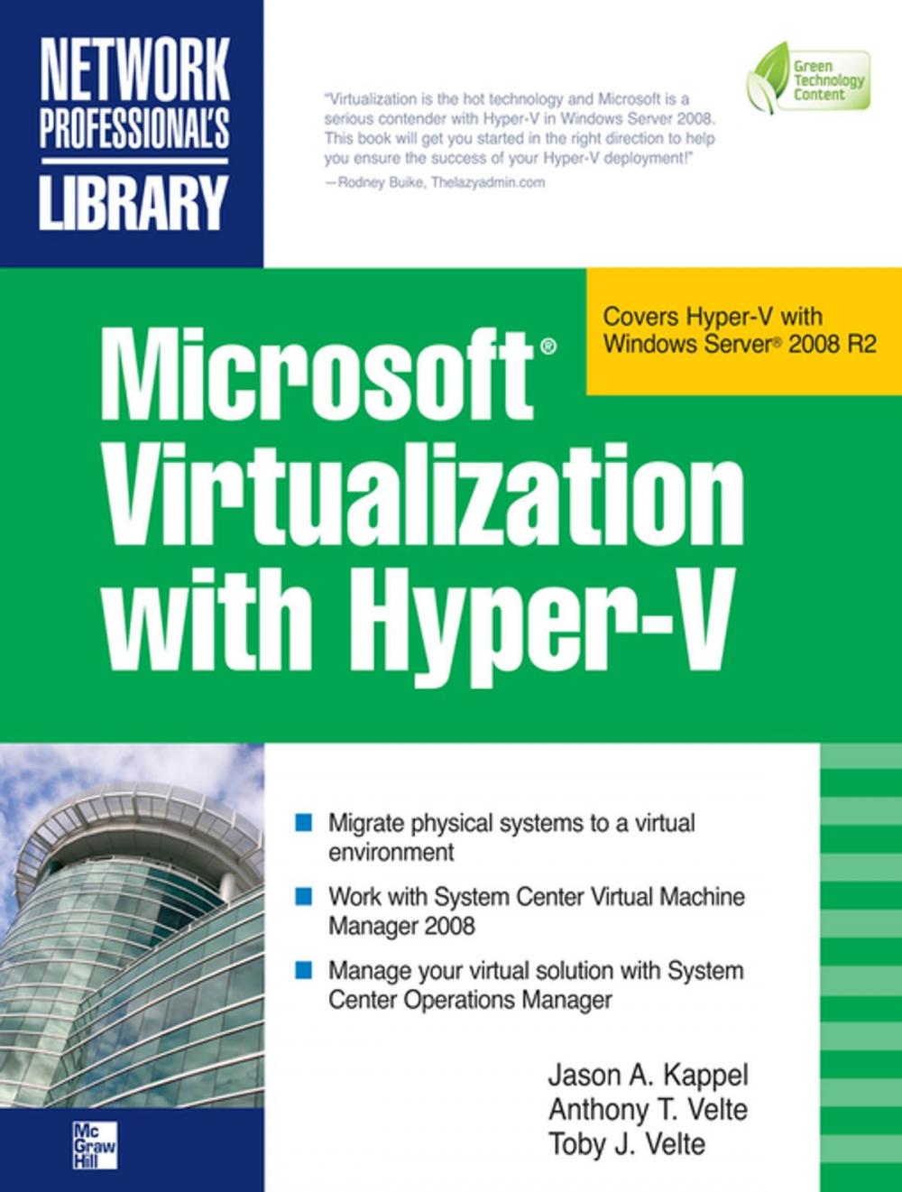 Big bigCover of Microsoft Virtualization with Hyper-V