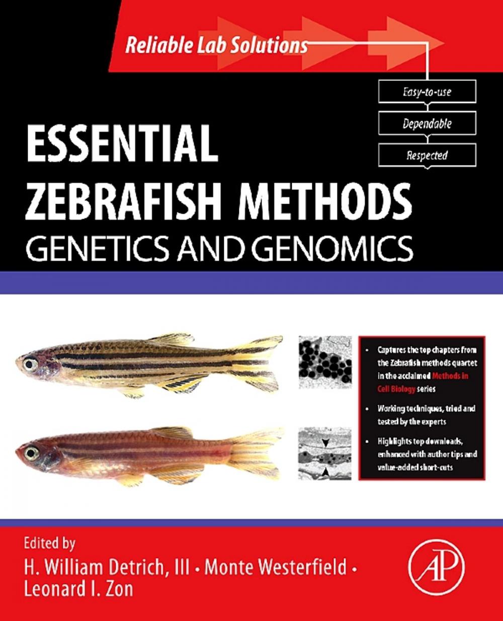 Big bigCover of Essential Zebrafish Methods: Genetics and Genomics