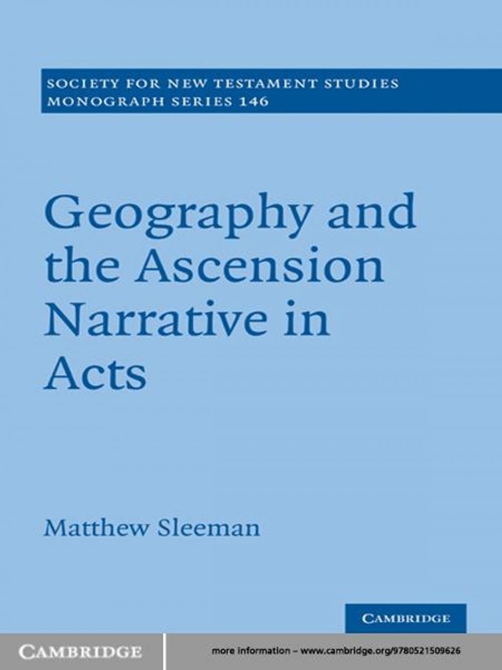 Big bigCover of Geography and the Ascension Narrative in Acts