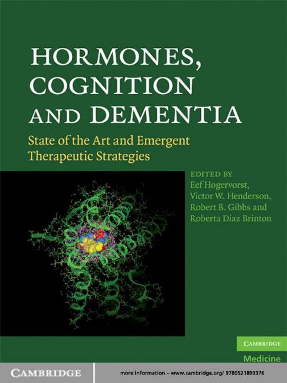 Big bigCover of Hormones, Cognition and Dementia