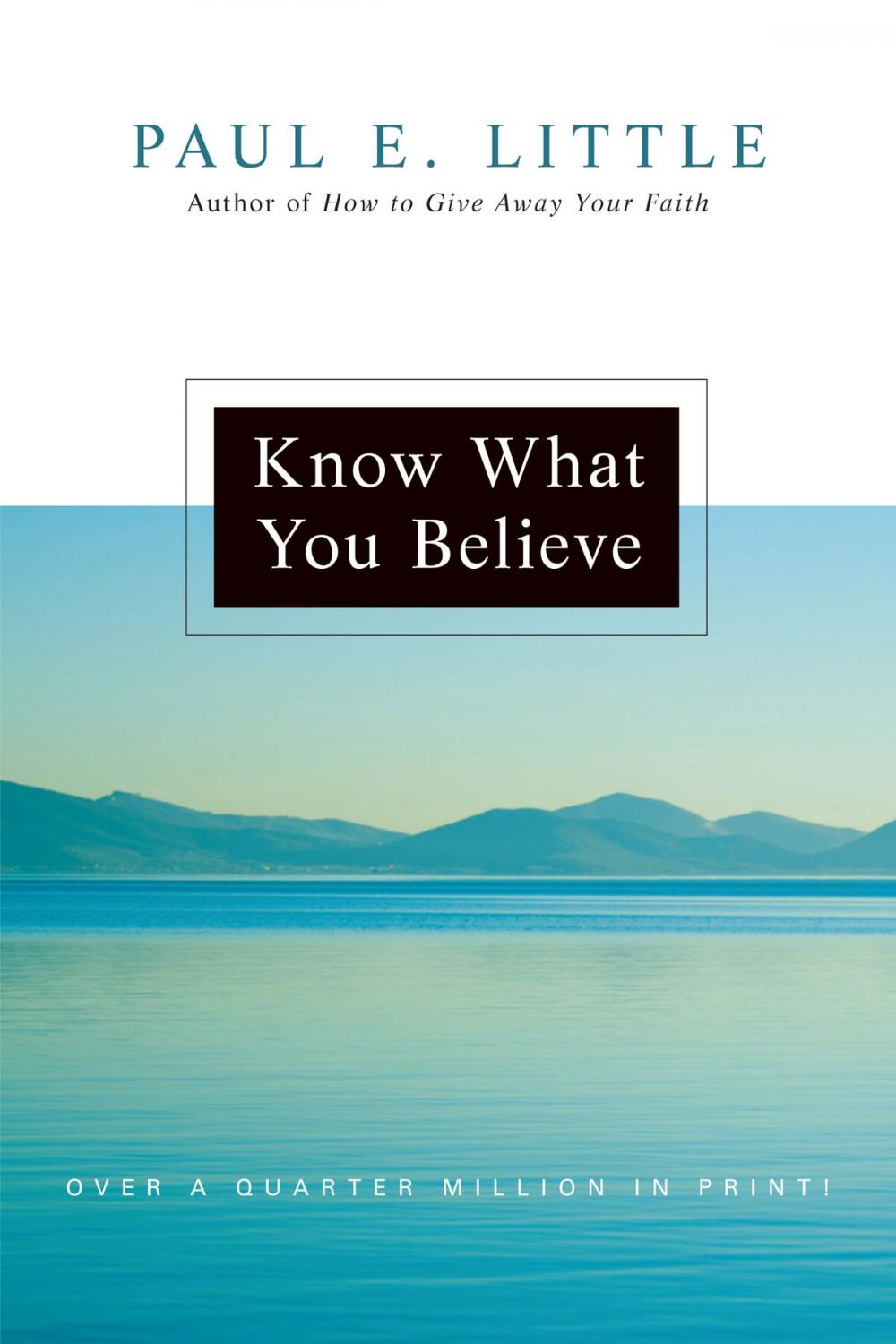 Big bigCover of Know What You Believe