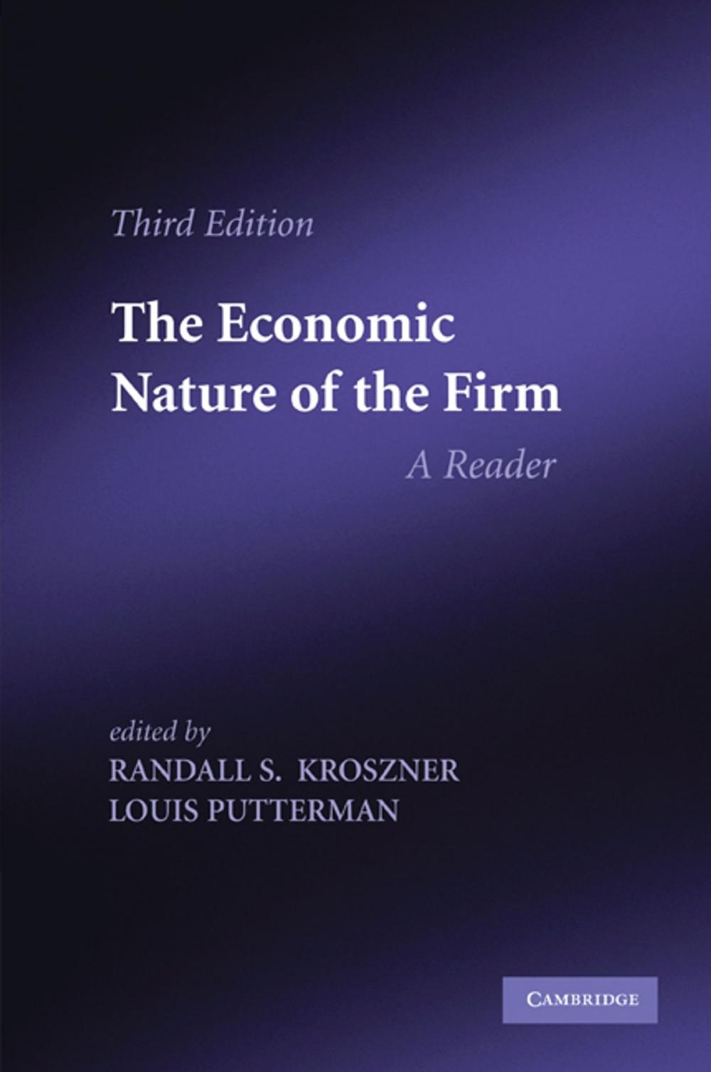 Big bigCover of The Economic Nature of the Firm