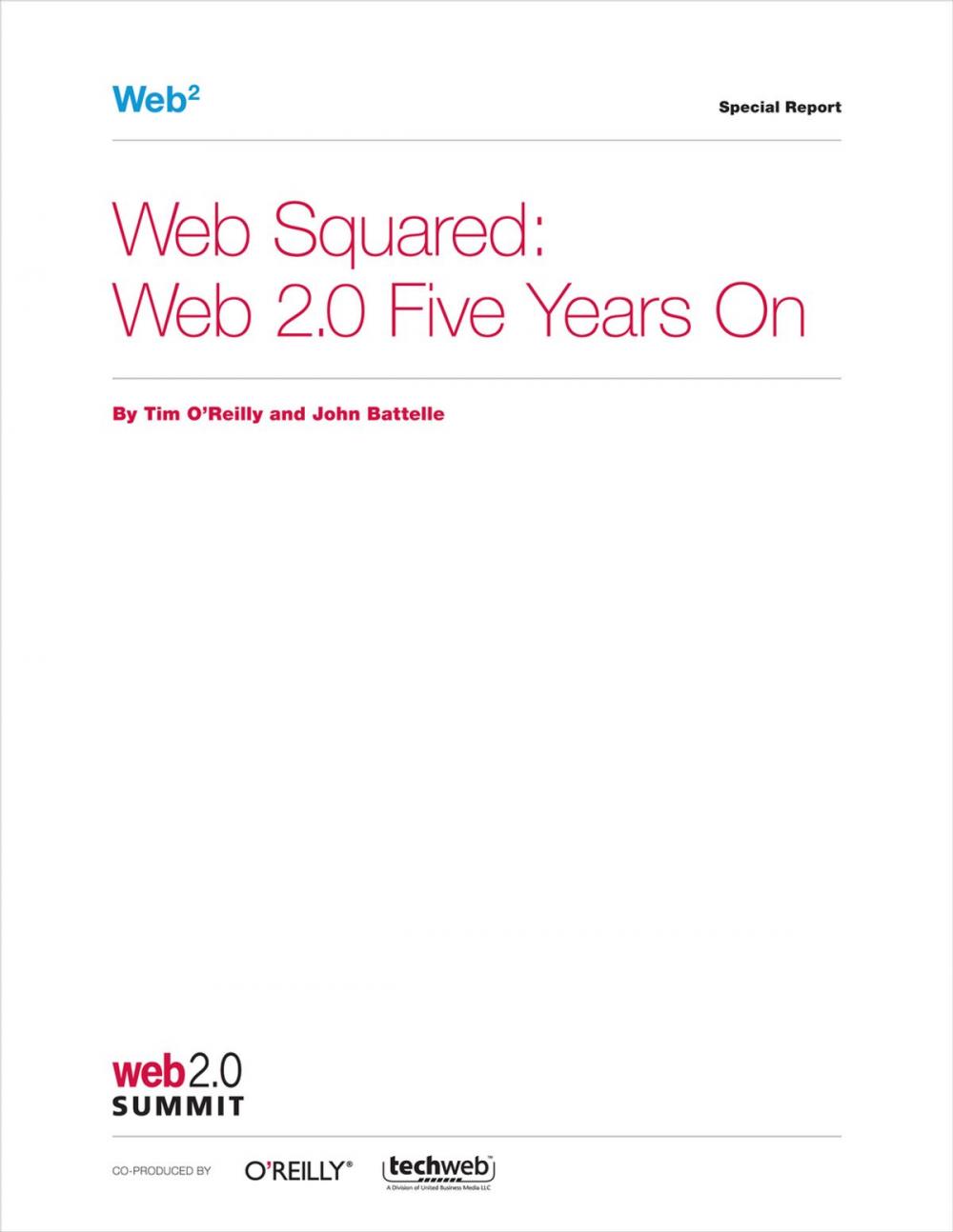 Big bigCover of Web Squared: Web 2.0 Five Years On