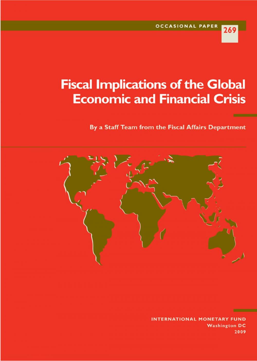 Big bigCover of Fiscal Implications of the Global Economic and Financial Crisis