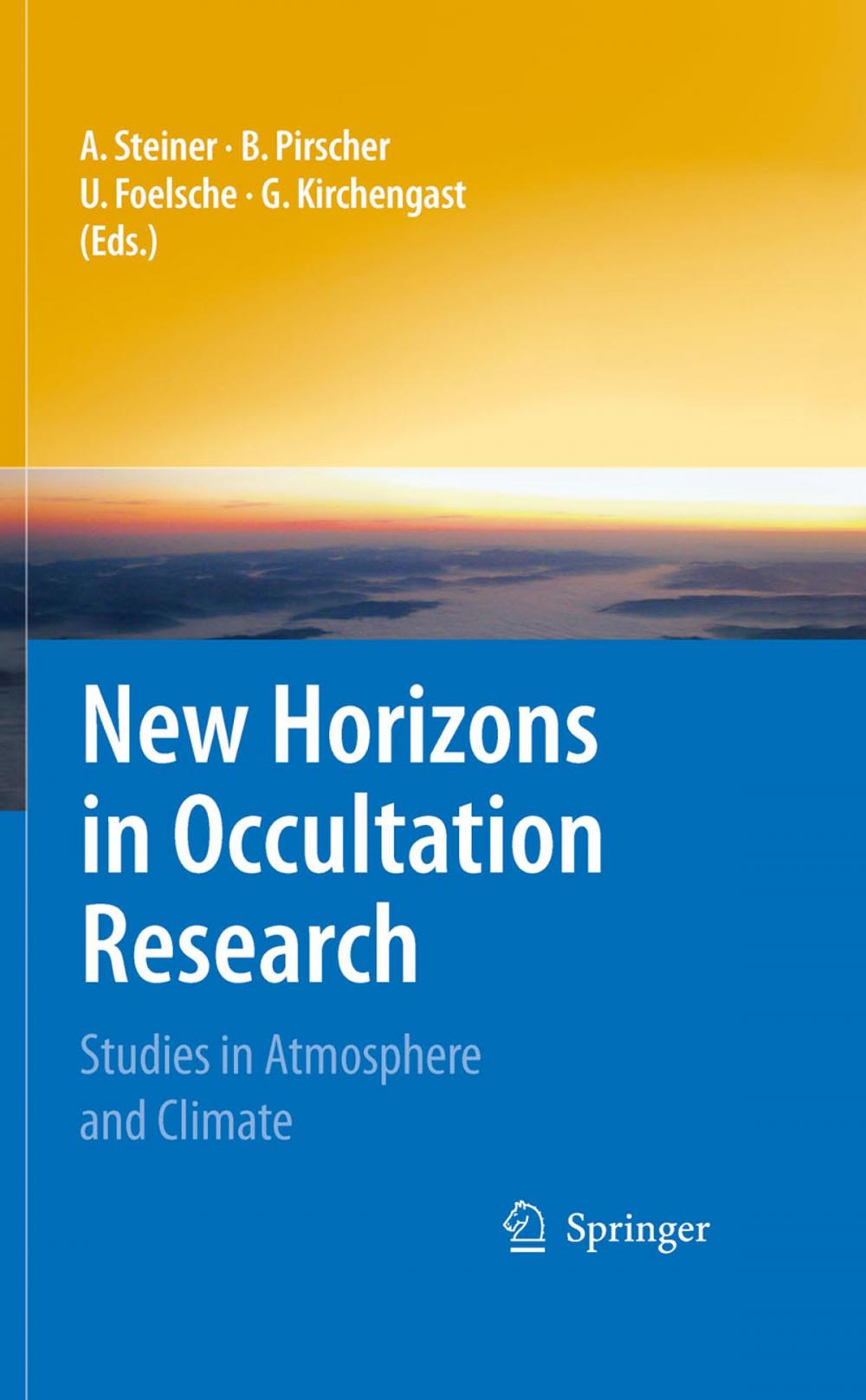 Big bigCover of New Horizons in Occultation Research